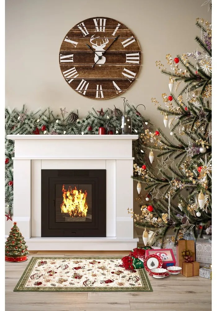 Зелен килим с коледен мотив със смес от памук 50x80 cm Toy's Delight Green Christmas – Villeroy&Boch