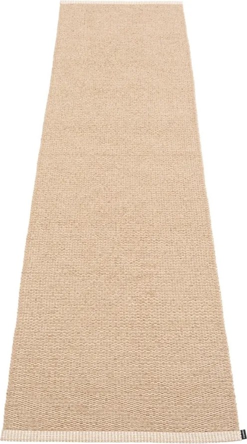 Бежова пътека за открито и закрито 60x250 cm Mono Light Nougat – Pappelina