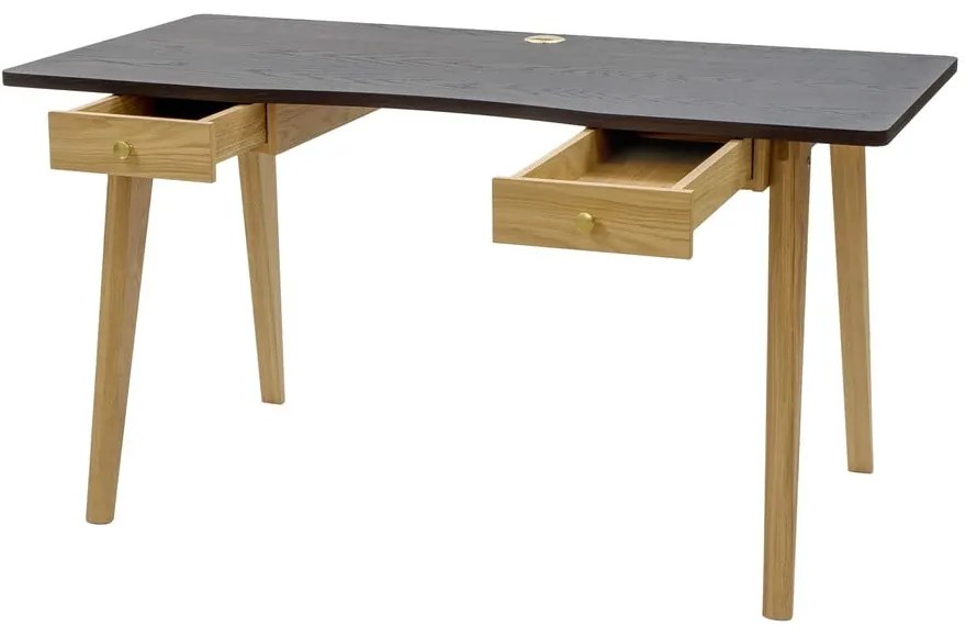 Работна маса от декор от дъб 70x140 cm Nice – Woodman