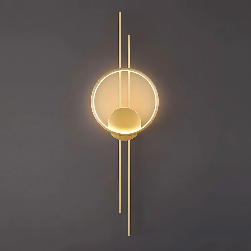 СТЕННА ЛАМПА LED APP1781-W BRUSH GOLD