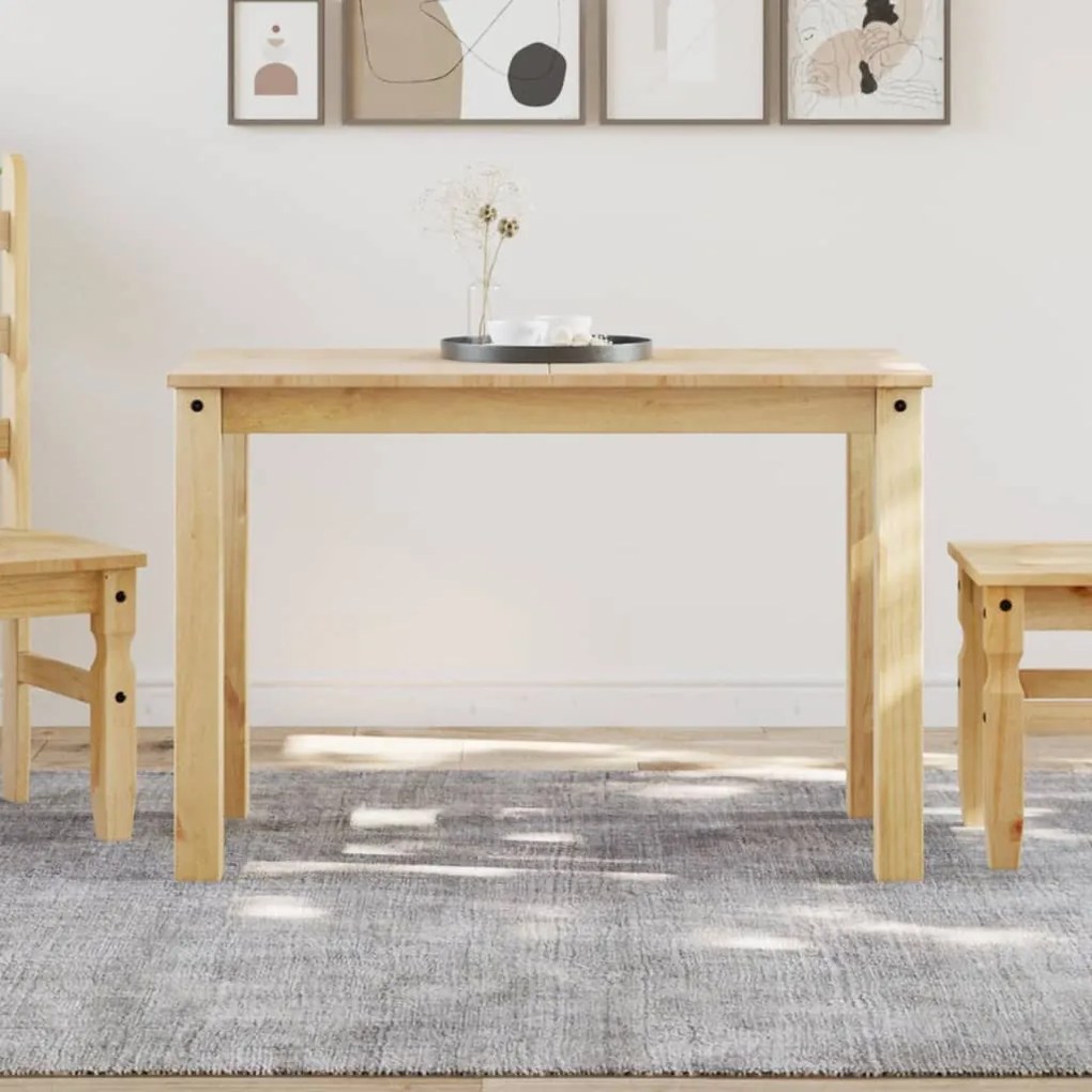 4005702 vidaXL Трапезна маса "Panama" 112x60x75 см бор масив