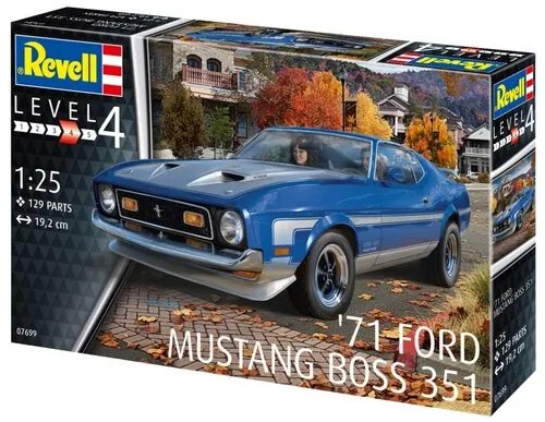 Сглобяем модел, Revell, 71 Mustang Boss 351, 129 части