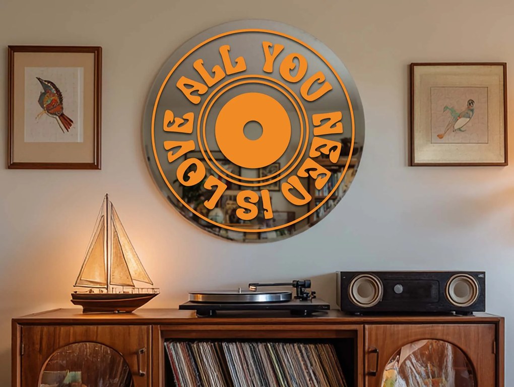 Стикер за огледало S42 – CD- All you need is love 39x39