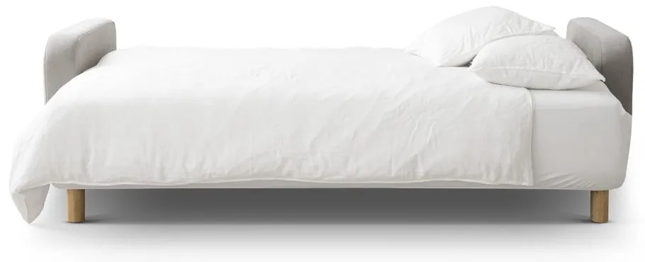 Бежов разтегателен диван с място за съхранение 231 cm Elen – Micadoni