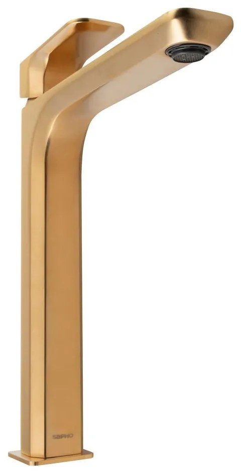 Стояща батерия за мивка в златист цвят Spy – Sapho
