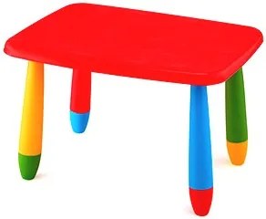 Детска правоъгълна масичка - Червена