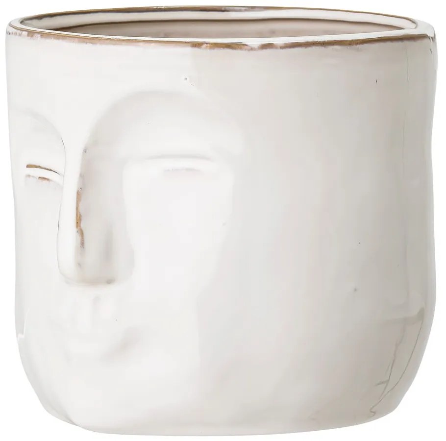 Бяла теракотена саксия , височина 15,5 см Ignacia - Bloomingville