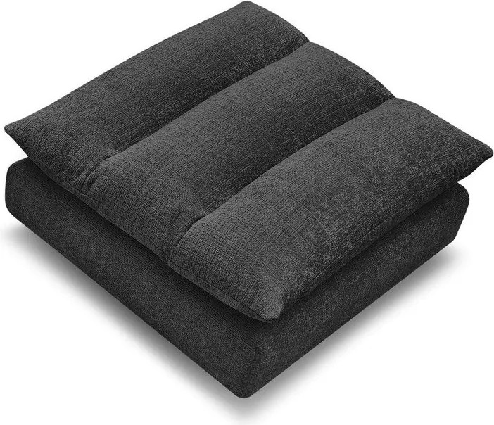 Черна шенилова табуретка Neil – Bobochic Paris