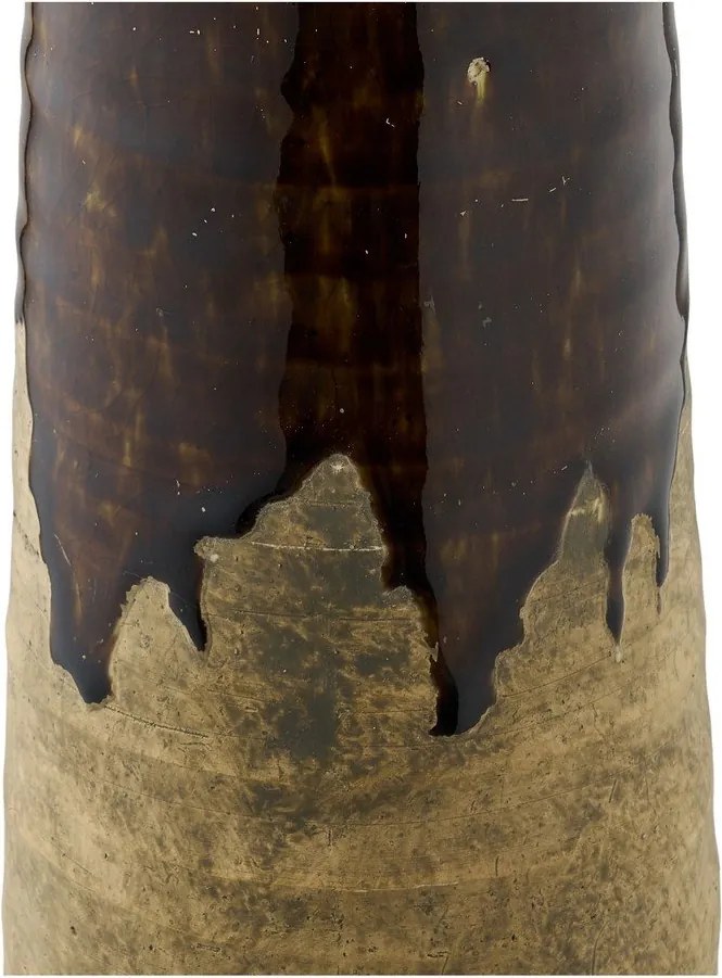 Кафява керамична висока ваза (височина 39 cm) – House Nordic