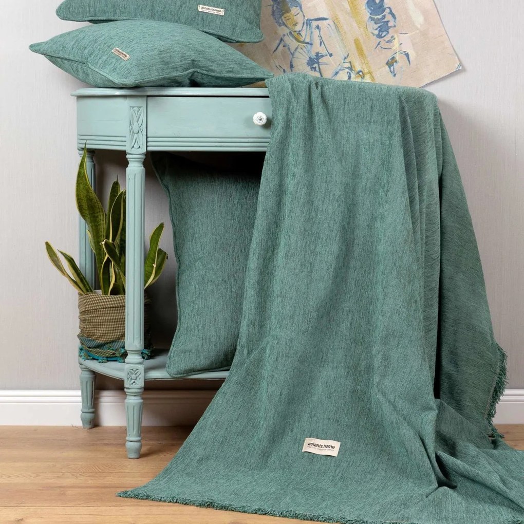 Одеяло за диван Aslanis Home Four Seasons-Mpez-Kafe-180 x 250 cm