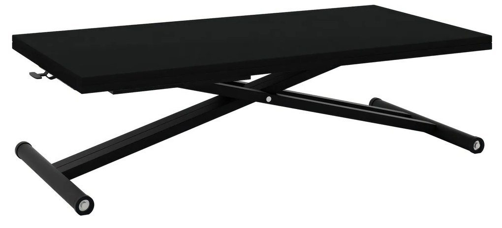 Разтегателна маса с повдигащ механизъм ХАВАНА - МДФ мат черно 190