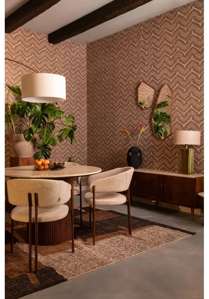 Кафяв вълнен килим 200x300 cm Briton – Dutchbone