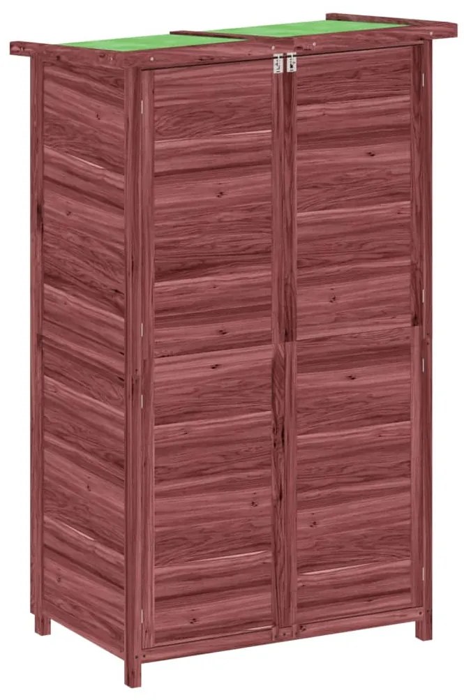 172242 vidaXL Градинска барака за инструменти мока 83x57x140 см бор масив
