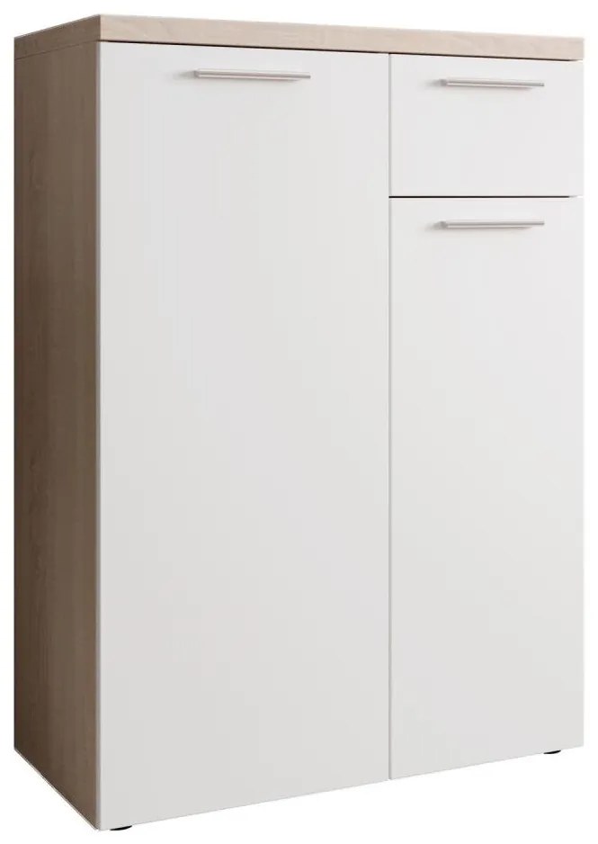 Комод BRUNO дъб сонома/бял