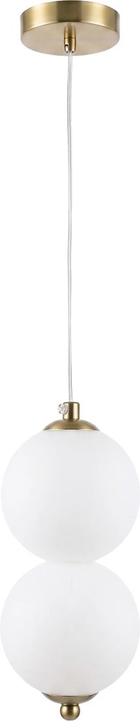 LED висящ полилей LHJ117-2CP четкано злато