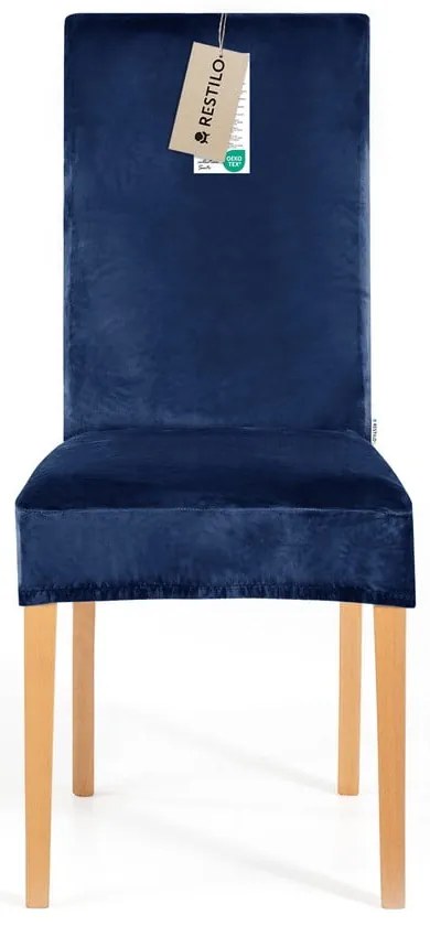 Сини ластични покривала за стол в комплект от 4 бр. 48 cm Sento – Restilo