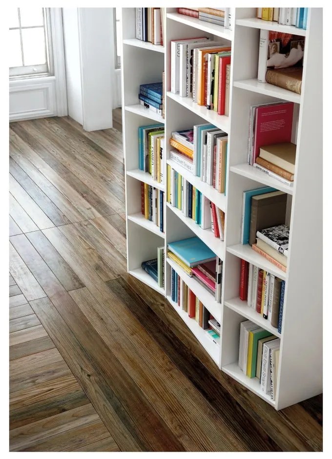 Бяла библиотека 144x224 cm Valsa – TemaHome