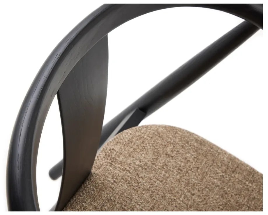 Трапезен стол в черен и бежов цвят Relate – Unique Furniture