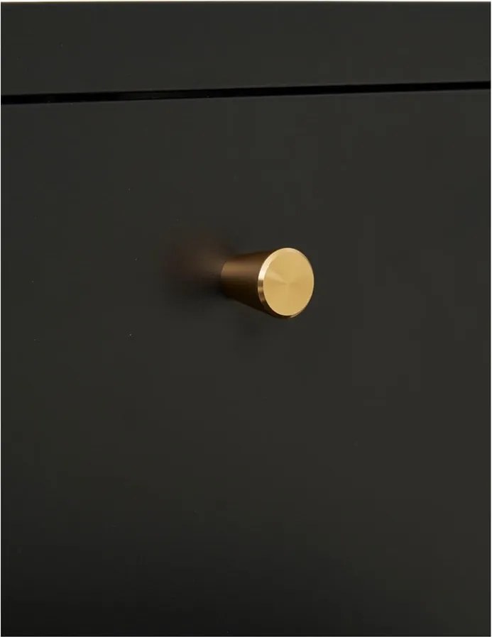 Черно метално нощно шкафче Dalby – House Nordic