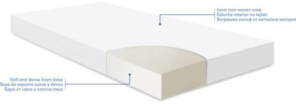 KIKKA BOO Матрак FANTASIA PLUS 70/140/8 см STARS BEIGE