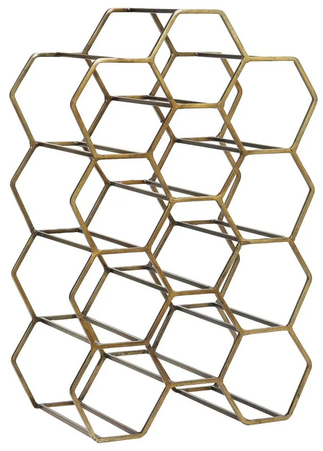 Метална стойка за вино в бронз за 12 бутилки Salbris - Light &amp; Living