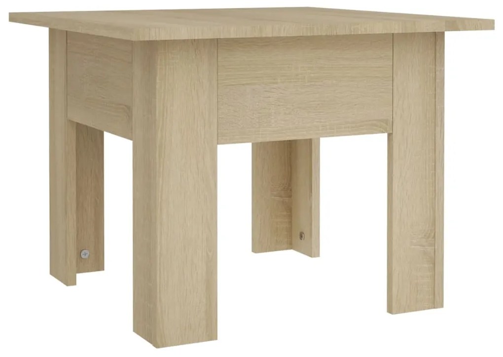 810238 vidaXL Кафе маса, дъб сонома, 55x55x42 см, инженерно дърво