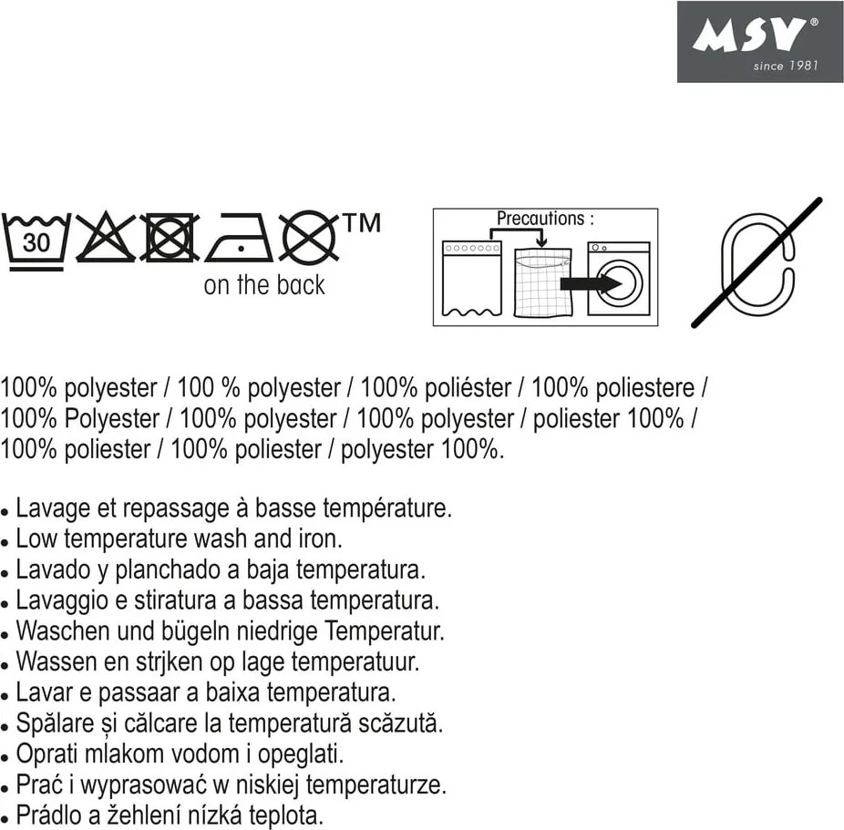Завеса за душ 180x200 cm Sugar – MSV