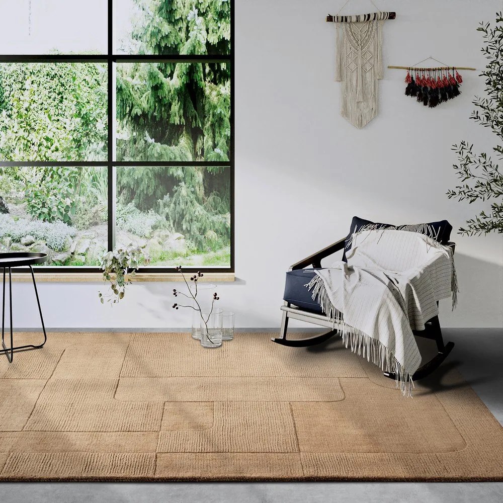 Бежов ръчно изработен вълнен килим 190x280 cm Charlotte – Villeroy&amp;Boch