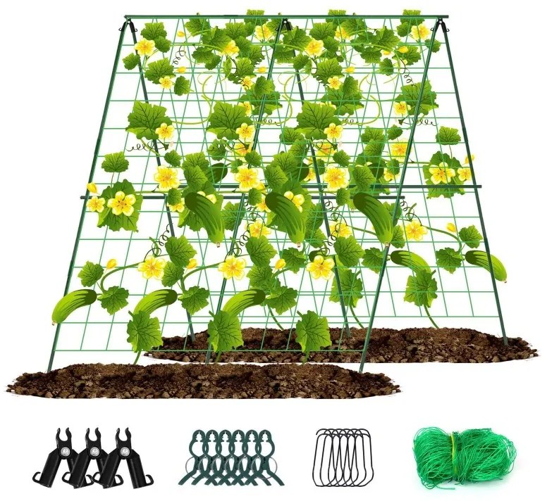 Градинска опорна конструкция с решетка 1,2 x 1,2 м