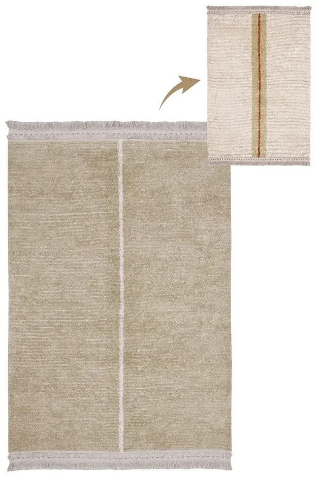 Бежов памучен килим 170x240 cm Duetto Sage – Lorena Canals