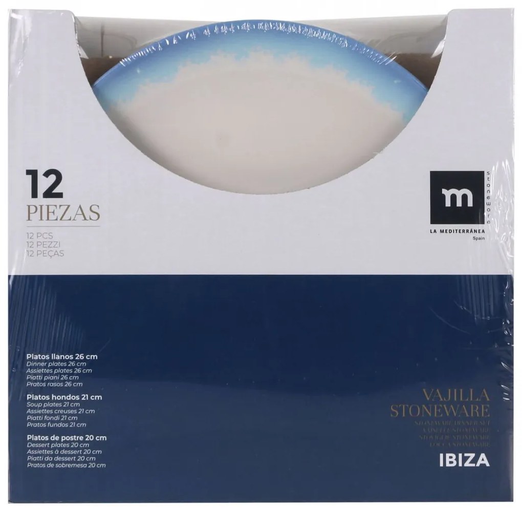 Сервиз за хранене LA MEDITERRANEA Ibiza, 12 части, порцелан