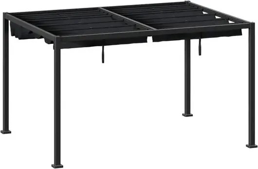 Беседка Hesperide Zalya, Алуминий, Графит, 4x3 m