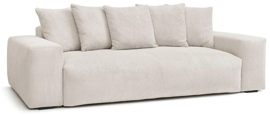 Кремав диван от рипсено кадифе 280 cm Voltaire – Bobochic Paris
