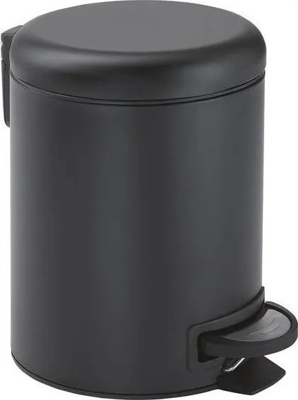 Gedy - кошче за отпадъци POTTY 3 l с механизъм за меко затваряне, матово черно