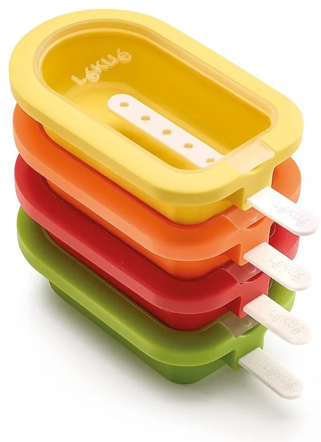 Силиконови форми за сладолед в комплект от 4 бр. – Lékué
