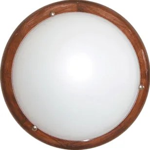 Плафониера ДЪРВО КРЪГ, ø300, орех, 1xE27