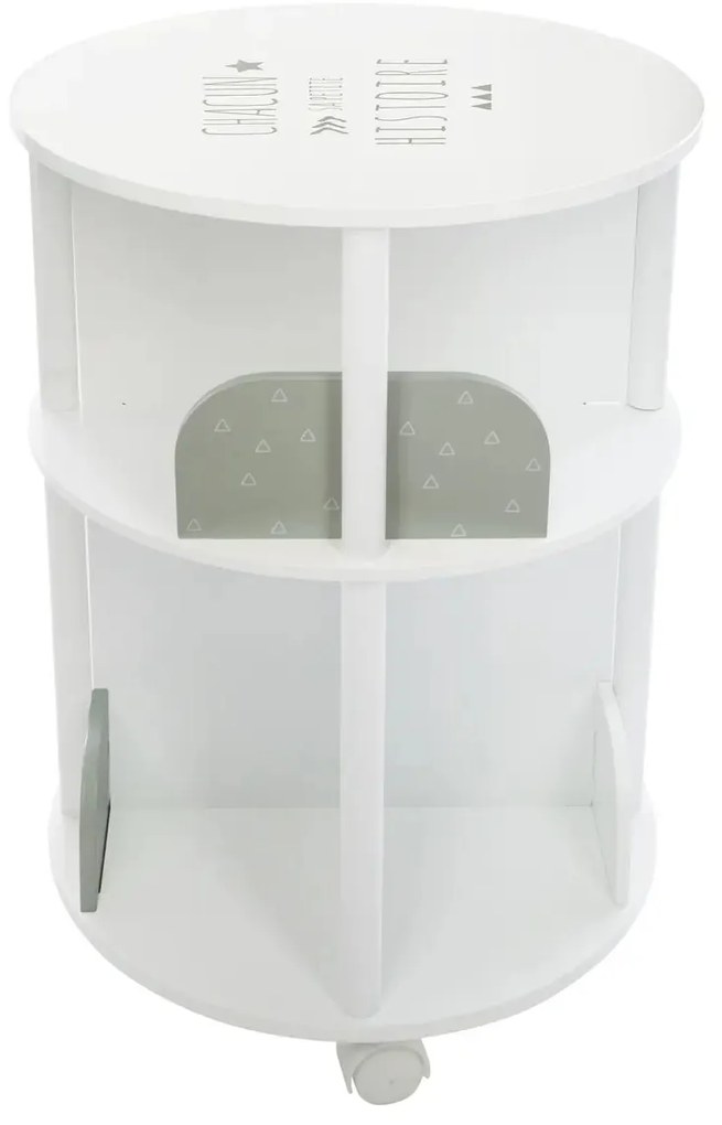 Детски въртящ шкаф за книги atmosphera, MDF - Сив