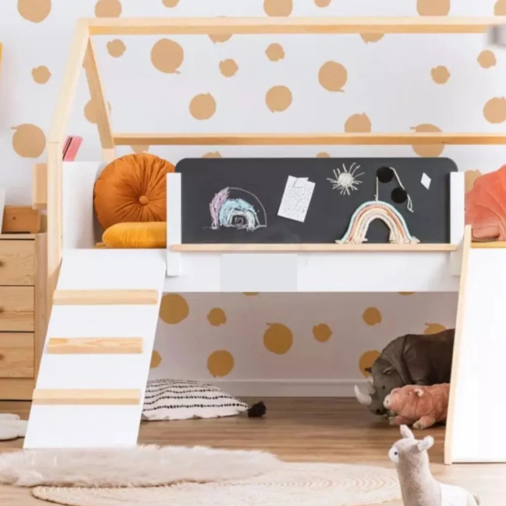 GINGER HOME Легло КЪЩИЧКА тип Монтесори БЯЛО