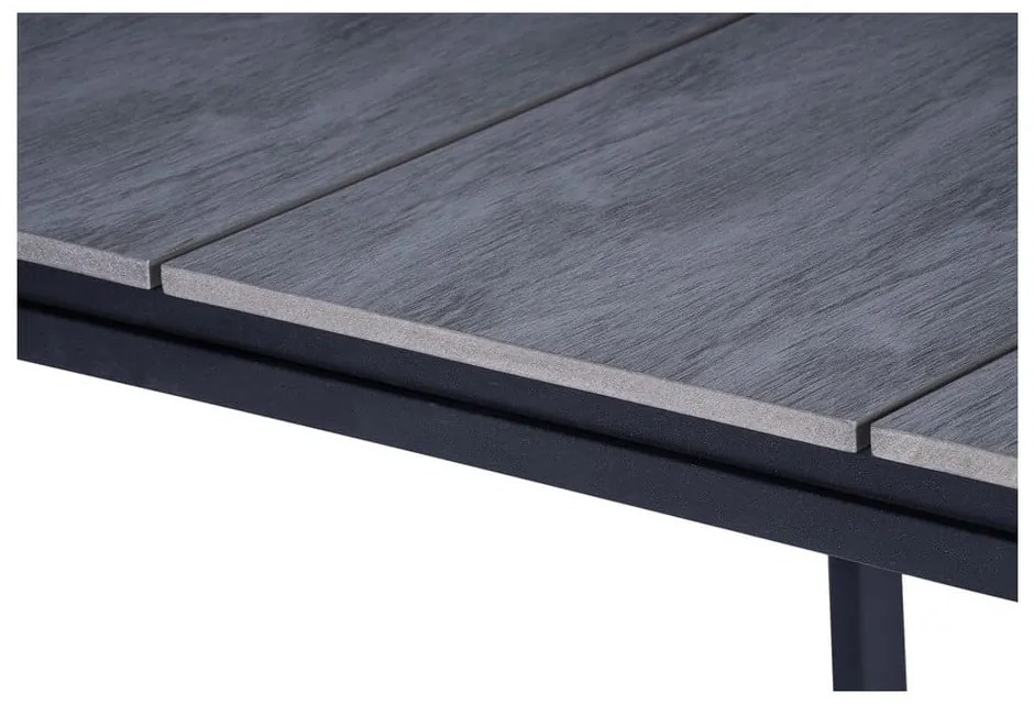 Комплект от 2 ратанови стола за хранене Carla и черна маса Strong - Bonami Essentials