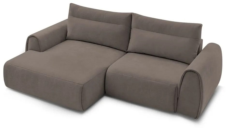 Кафяв ъглов диван Aden – Bobochic Paris