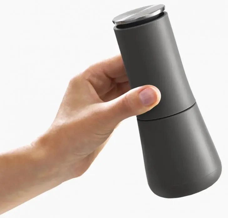 Комплект 2 бр мелнички за сол и пипер Joseph Joseph 95036, Механична  употреба, Керамичен механизъм, Регулиране на степента, Без BPA, Бял/сив