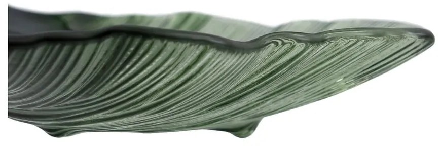 Стъклен декоративен поднос 16x17 cm Gingko – Ixia