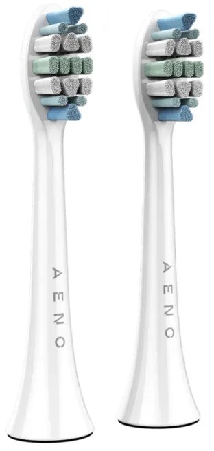 Комплект 2 бр резервни глави за четка за зъби AENO ADBTH3-5, Съвместима с AENO DB3/DB4/DB5/DB6, Dupont косъмчета, Бял