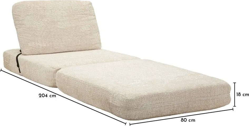 Бяло разтегаемо кресло от букле Faster – Mauro Ferretti