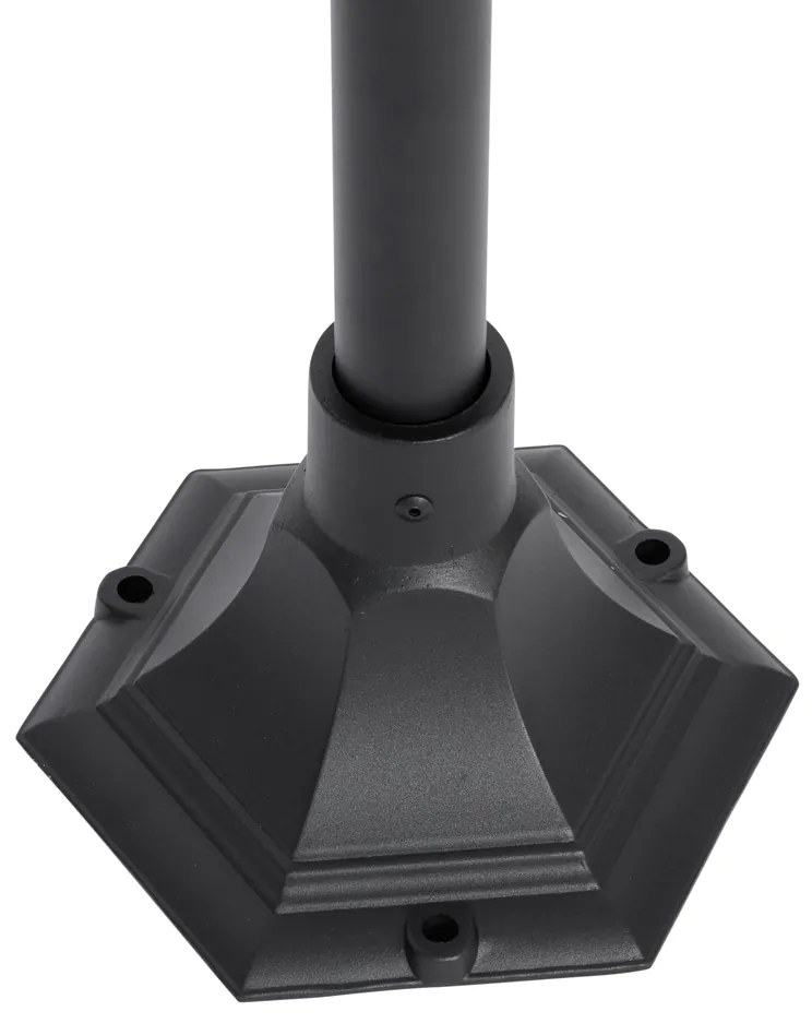 Класически външен фенер черен 135 см IP44 - Berta