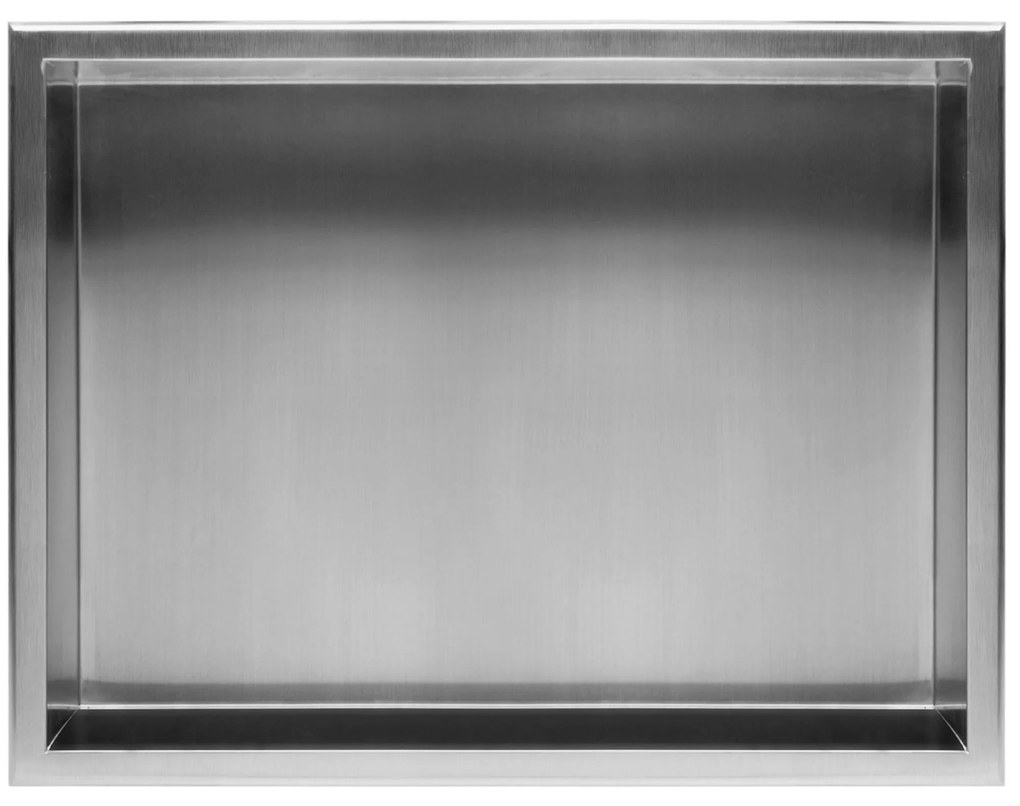 Вграден рафт за баня  30x45 steel brush