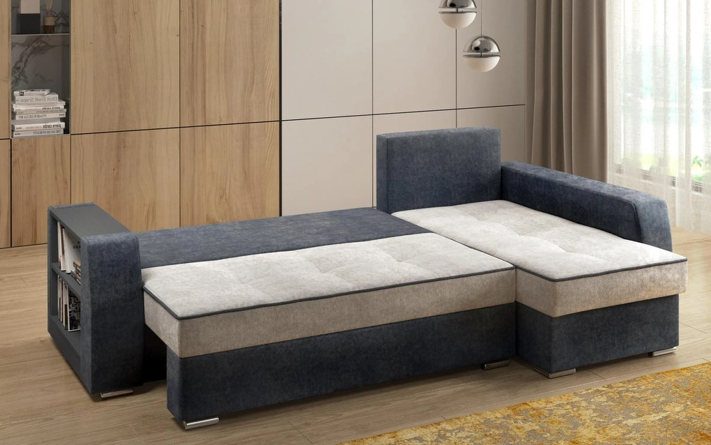 Разтегателен диван Наваро + подлакътник мини етажерка