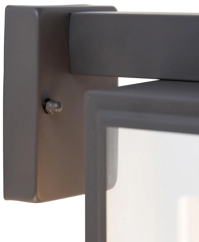 Интелигентна външна стенна лампа сива с WiFi G95 - Sutton down