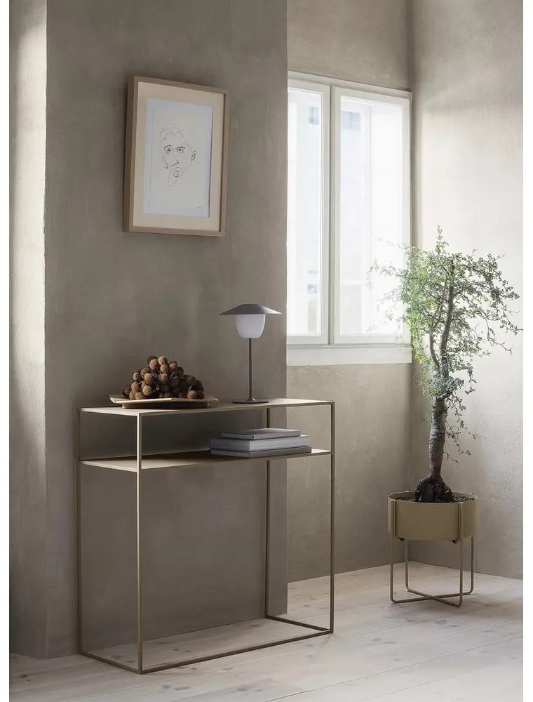 Бяла метална конзолна маса 35x85 cm Fera - Blomus