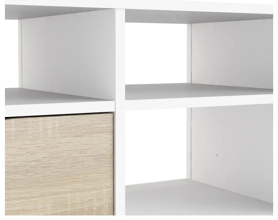 Бяла маса за телевизор , 117 x 57 cm Oslo - Tvilum